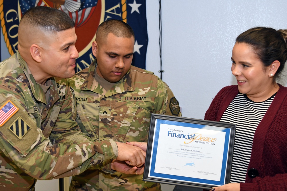 210th RSG Soldiers, civilians graduate from second Financial Peace University class