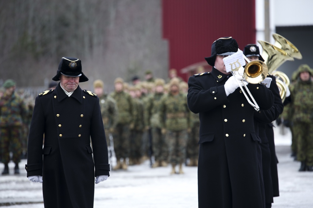 Rehearsal for Estonia National Day Parade