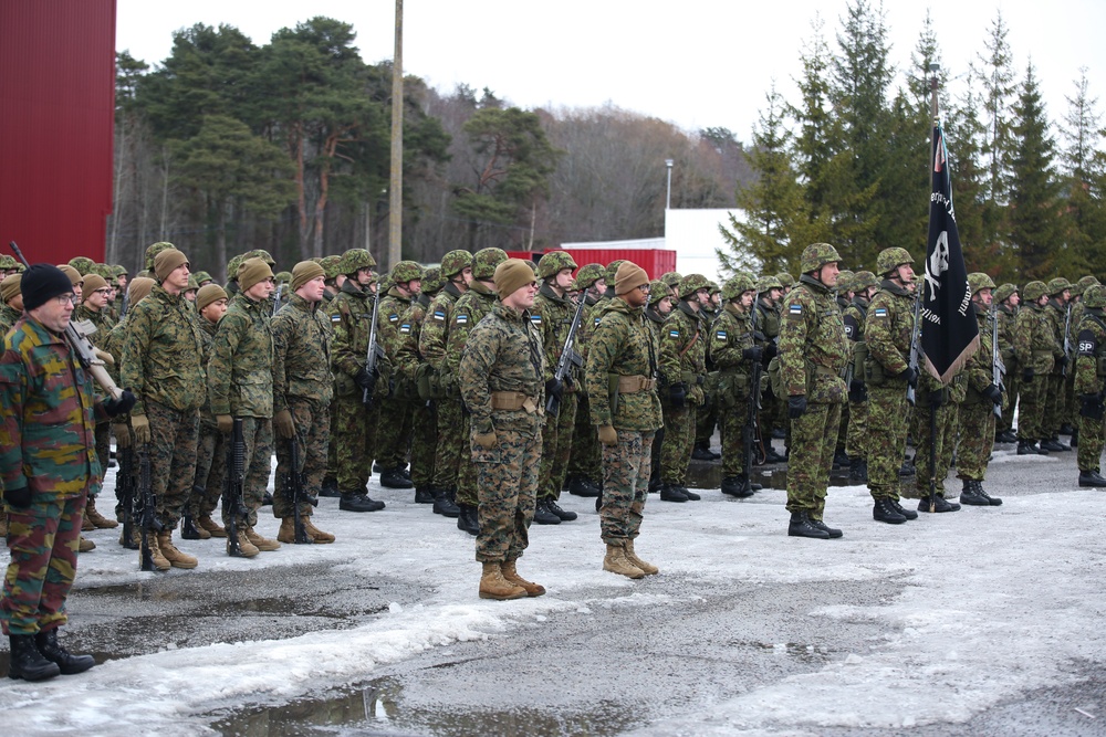 Rehearsal for Estonia National Day Parade