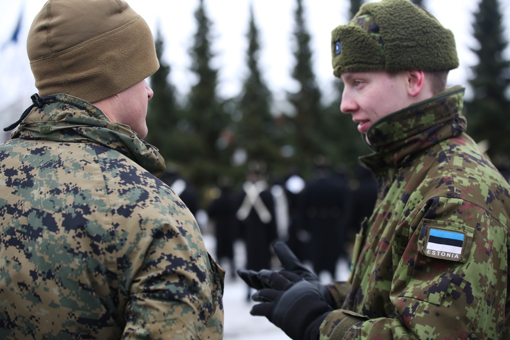 Rehearsal for Estonia National Day Parade