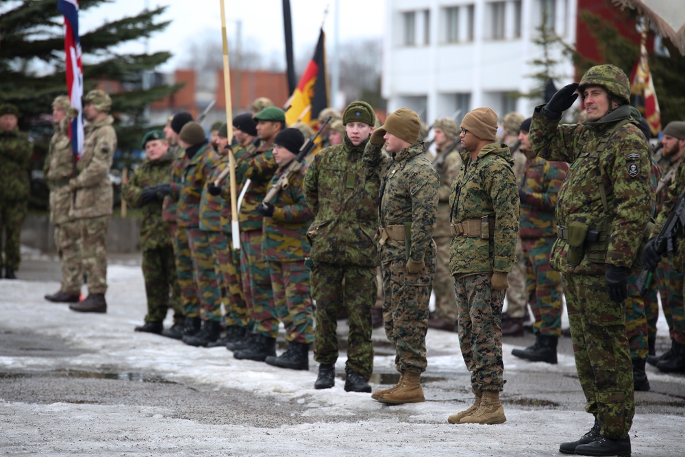 Rehearsal for Estonia National Day Parade