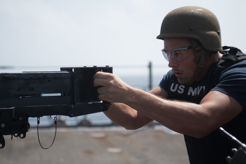 Chung-Hoon Sailors conduct live fire training