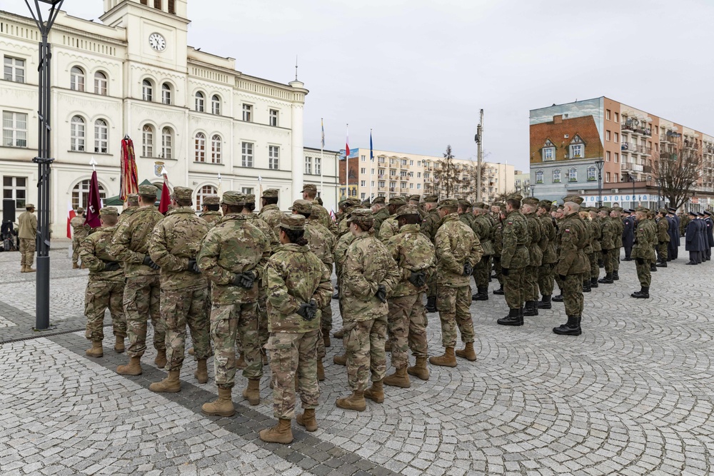 Devil Brigade Soldiers attend Polish public oath ceremony