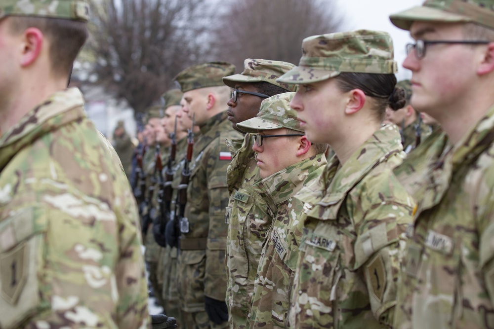 Devil Brigade Soldiers attend Polish public oath ceremony