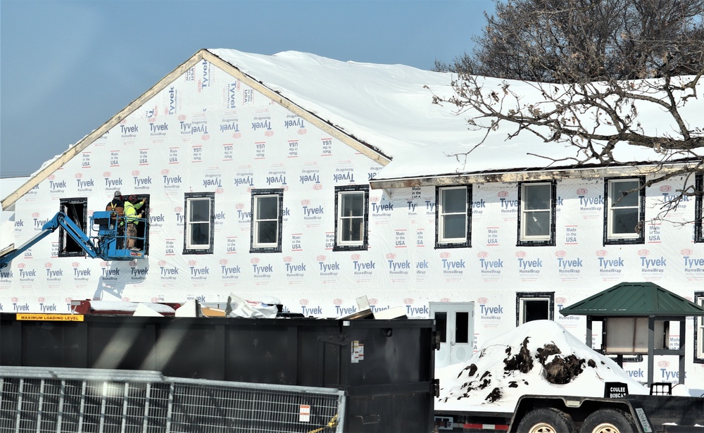 Construction on several Fort McCoy projects continues through winter