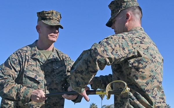 MCTSSA sergeant major passes the sword