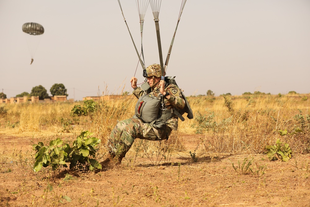 Airdrop in Bobo-Dioulasso, Burkina Faso