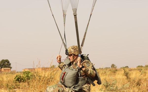 Airdrop in Bobo-Dioulasso, Burkina Faso