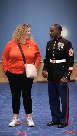 Marines connect with local students at CIAA [Image 3 of 7]