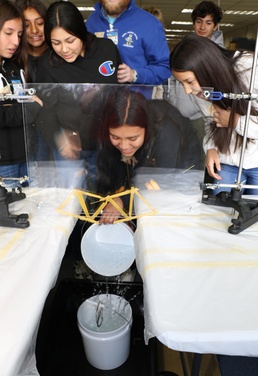 TriWarfare Center Middle School Challenge - breaking bridge