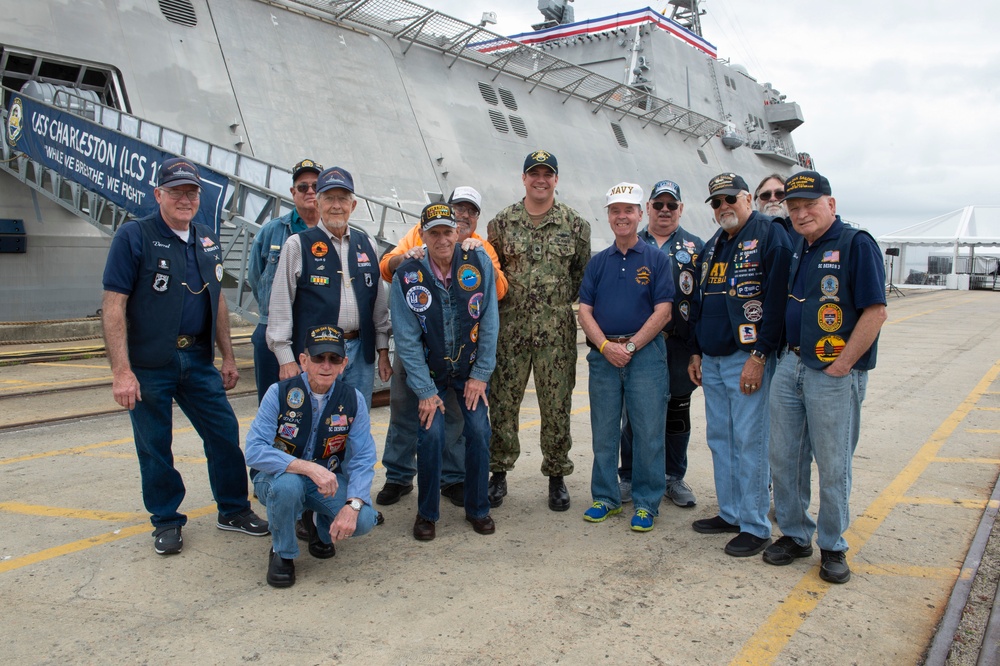 Veteran Sailors Visit the Future USS Charleston (LCS 18)