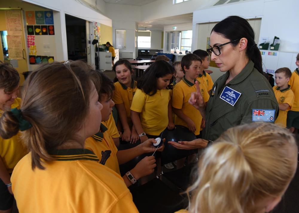 U.S., Australian Air Force members inspire future generation