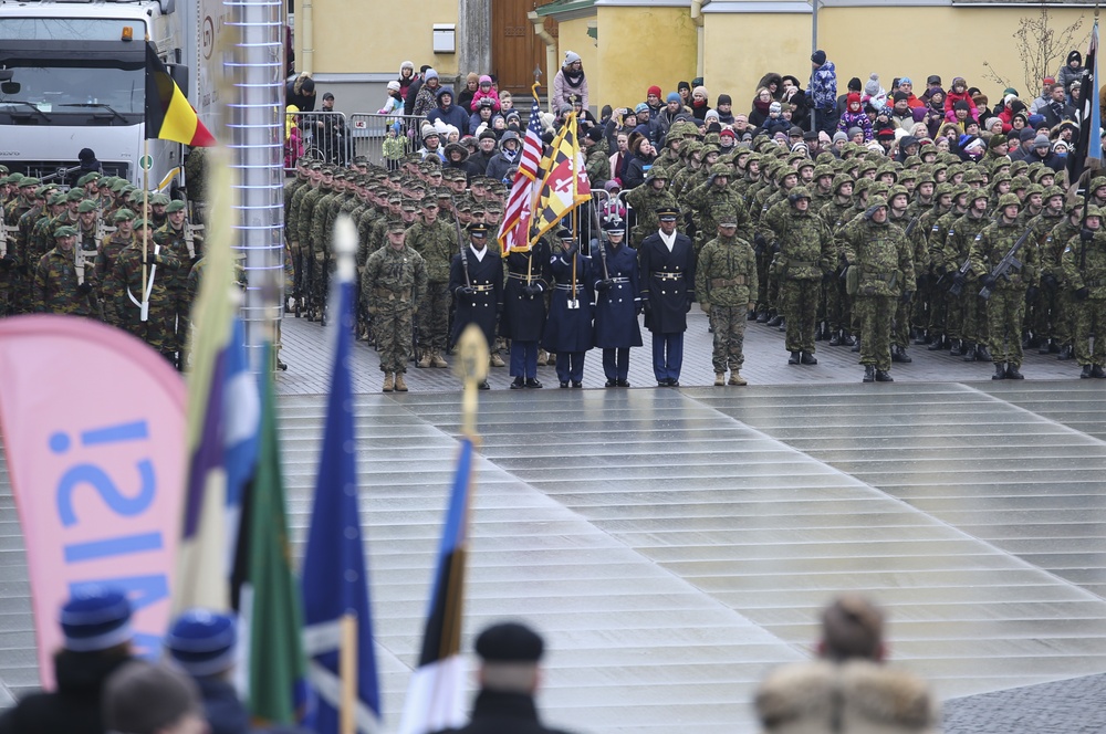 U.S. Marines Celebrate Estonia National Day