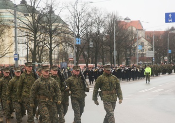 U.S. Marines Celebrate Estonia National Day