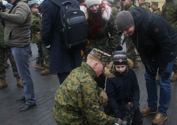 U.S. Marines Celebrate Estonia National Day