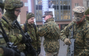 U.S. Marines Celebrate Estonia National Day