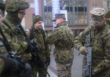 U.S. Marines Celebrate Estonia National Day
