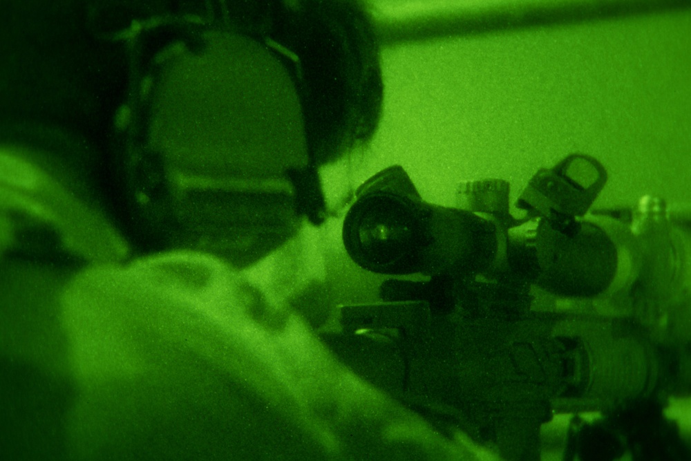Task Force Alamo Conducts Night Tactics Training