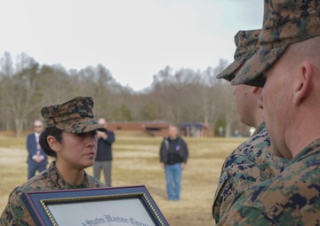 Gunnery Sergeant Sara Pacheco Frocking to First Sergeant