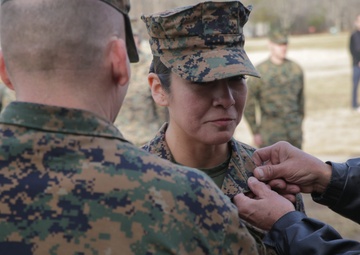 Gunnery Sergeant Sara Pacheco Frocking to First Sergeant