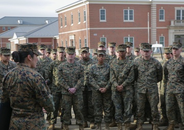 Gunnery Sergeant Sara Pacheco Frocking to First Sergeant