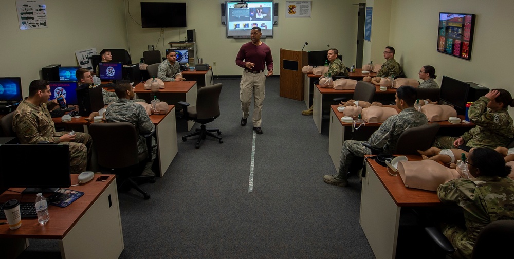 Defenders perform lifesaving training