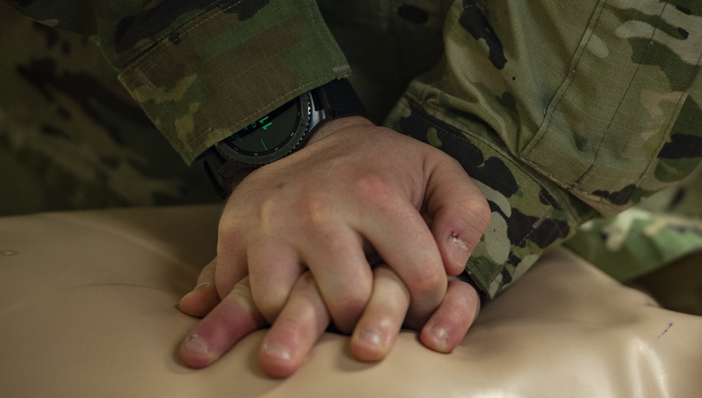 Defenders perform lifesaving training