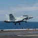 An F/A-18F Super Hornet launches fromthe flight deck