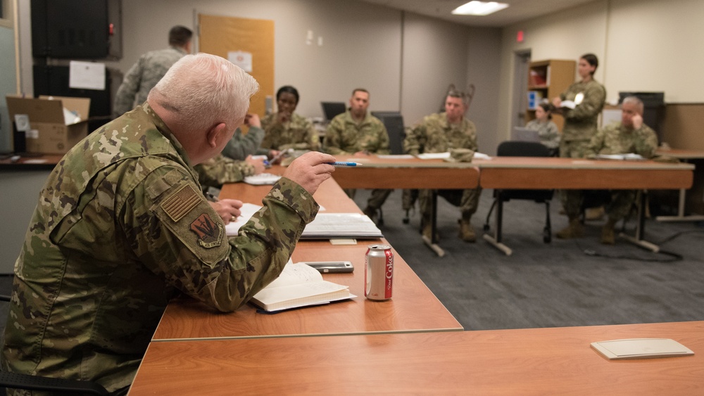 102 IW Crisis Action Team assembled for exercise