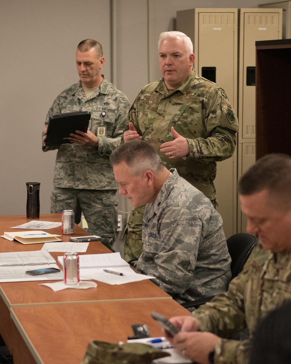 102 IW Crisis Action Team assembled for exercise