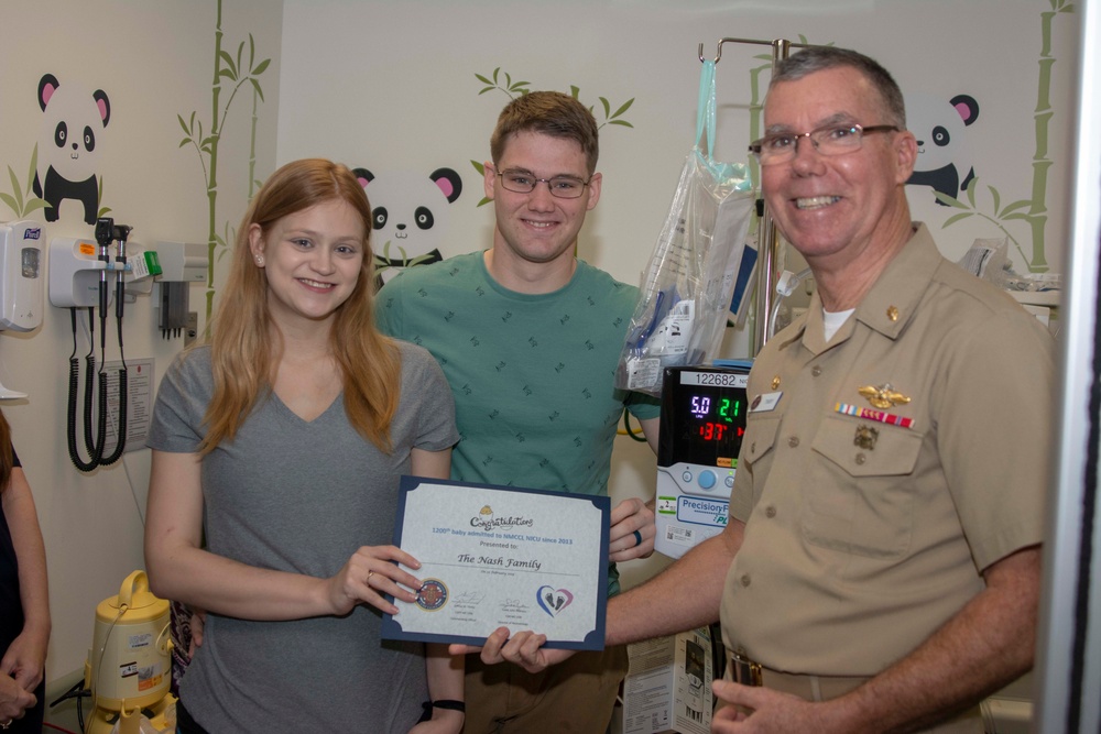 Naval Medical Center Camp Lejeune's Neonatal Intensive Care Unit Celebrates Care of 1,200th Patient