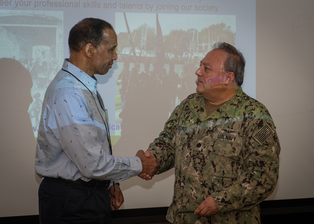Sailors attend a presentation by the Contraband Historical Society in observance of African American/Black History Month.