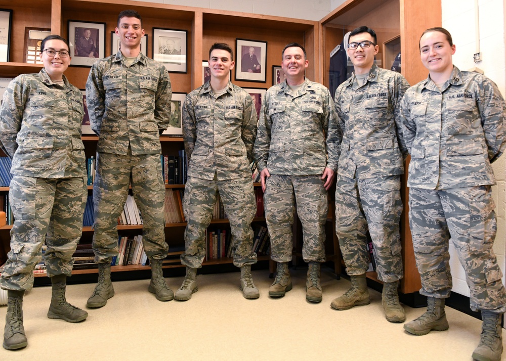 104th Fighter Wing officer teaches Air Force ROTC cadets