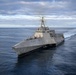USS Manchester (LCS 14) Sails in the Eastern Pacific