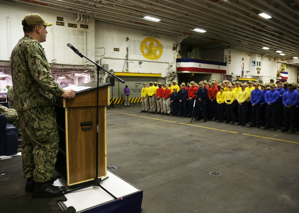 USS Bataan Change of Command