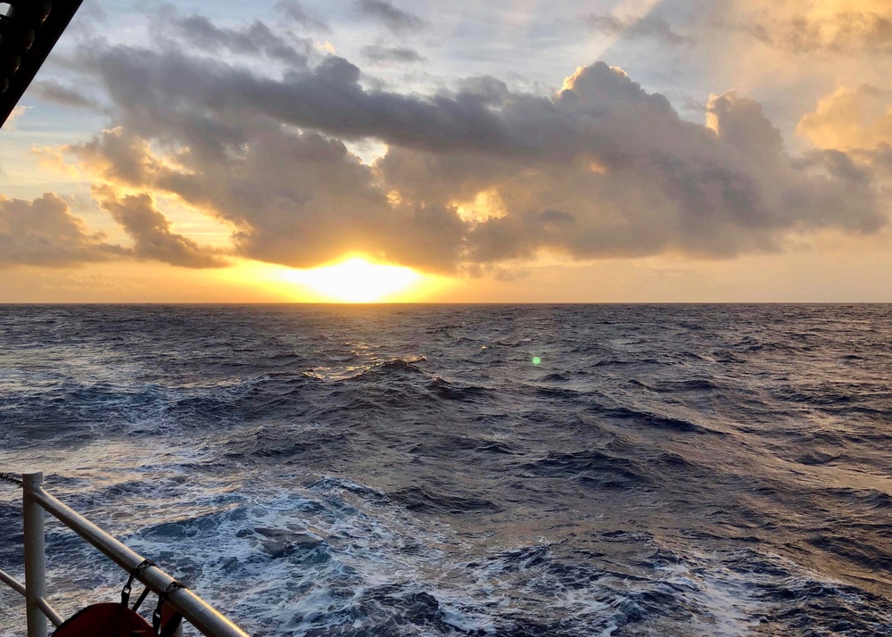 Coast Guard Cutter Sequoia conducts patrol during Super Typhoon Wutip