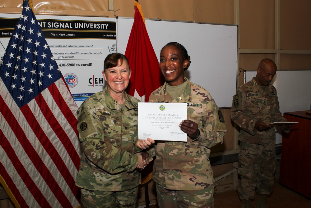 United States Army Central Signal University graduation ceremony