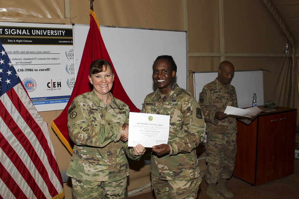 United States Army Central Signal University graduation ceremony