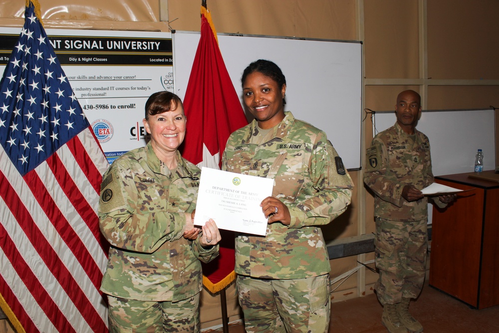 United States Army Central Signal University graduation ceremony