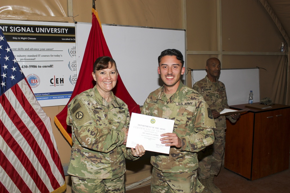 United States Army Central Signal University graduation ceremony