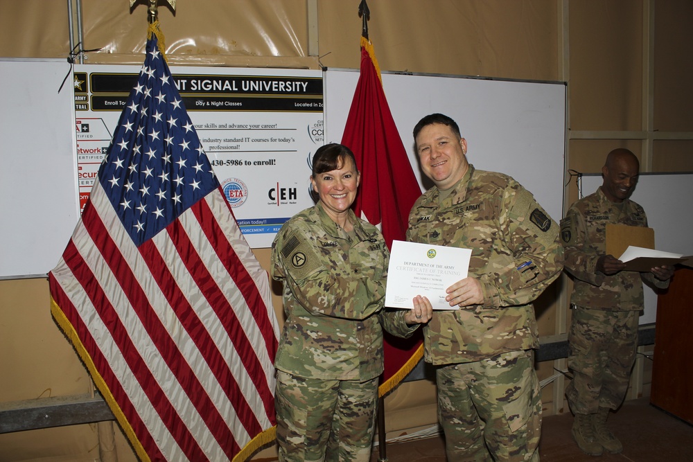 United States Army Central Signal University graduation ceremony