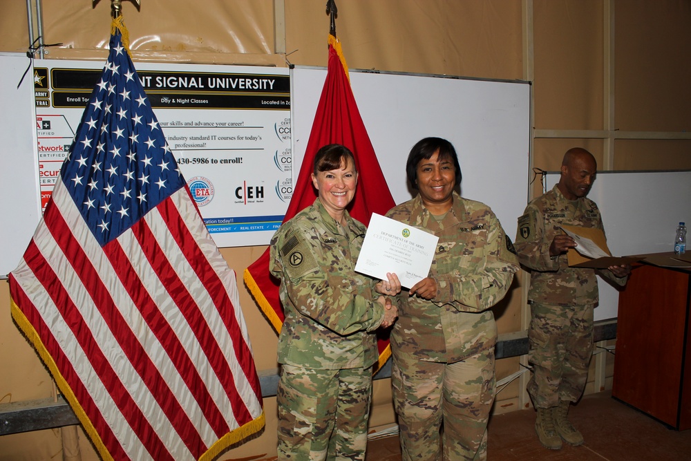 United States Army Central Signal University graduation ceremony