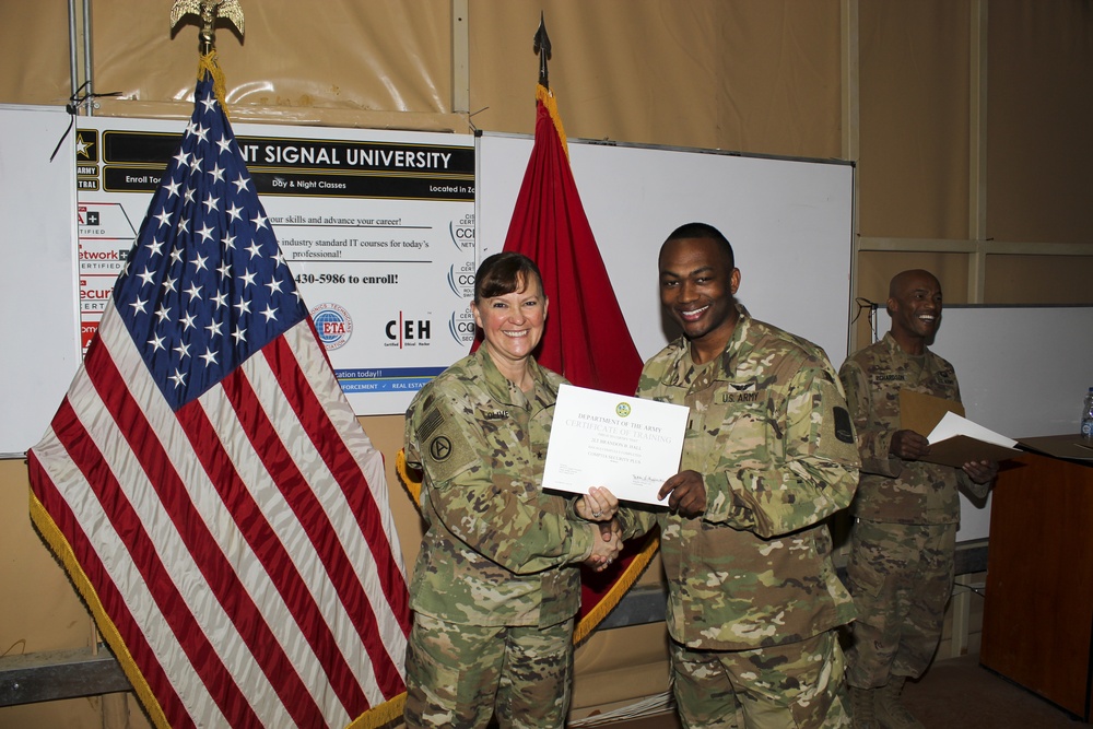 United States Army Central Signal University graduation ceremony