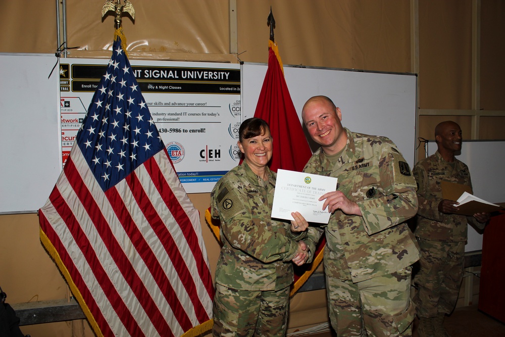 United States Army Central Signal University graduation ceremony