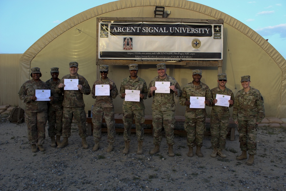 United States Army Central Signal University graduation ceremony