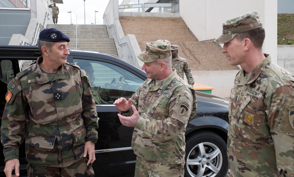 French senior military leaders visit U.S. Army Europe headquarters