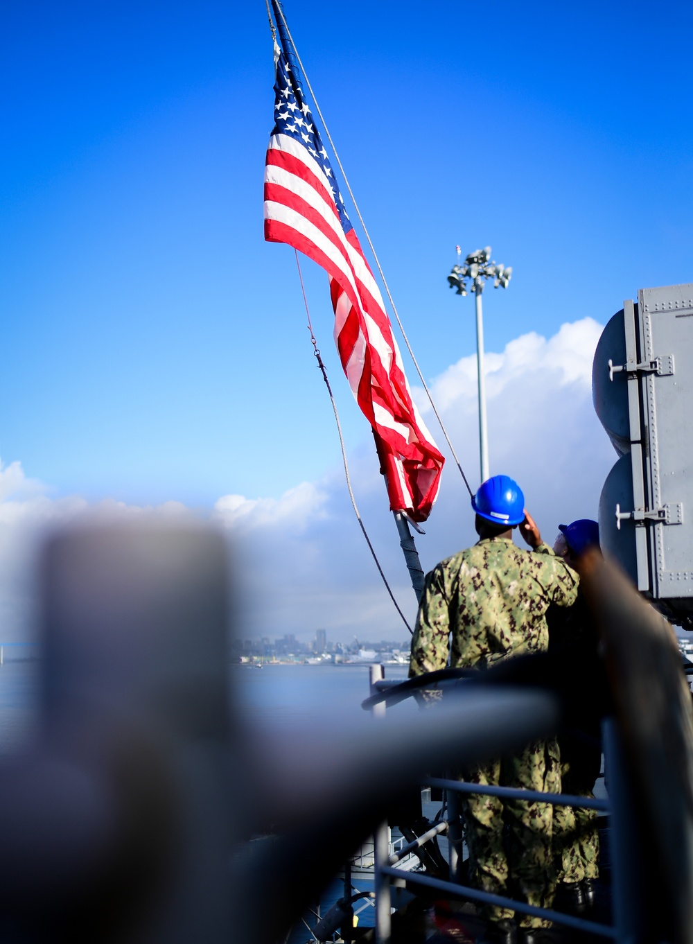 USS Makin Island Colors