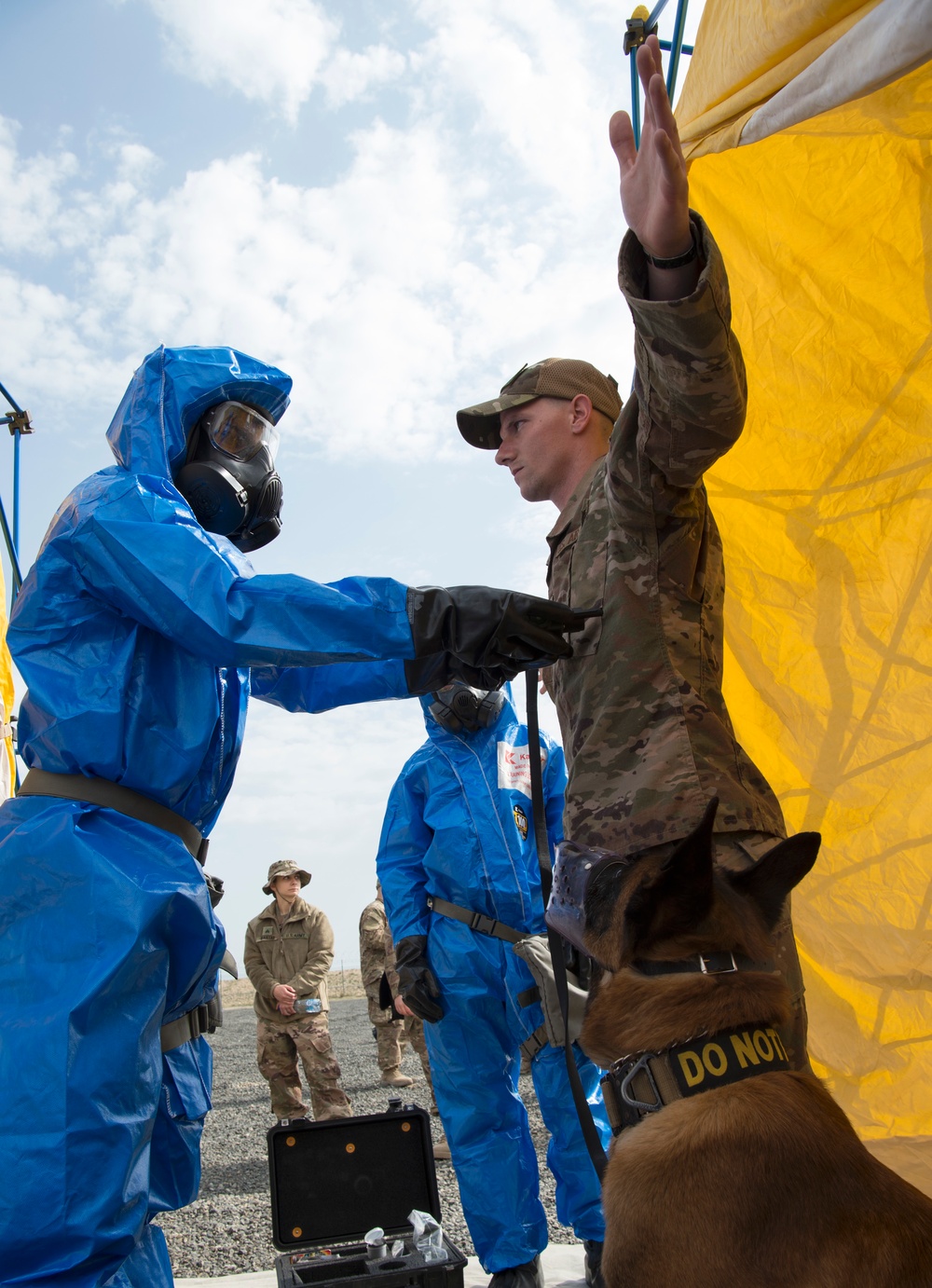 Airmen, Soldiers conduct joint CBRN training