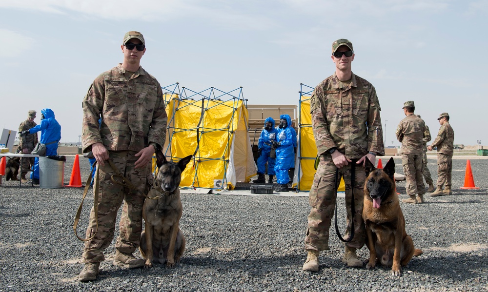 Airmen, Soldiers conduct joint CBRN training