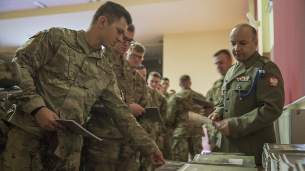 Quarterhorse Soldiers learn Polish history